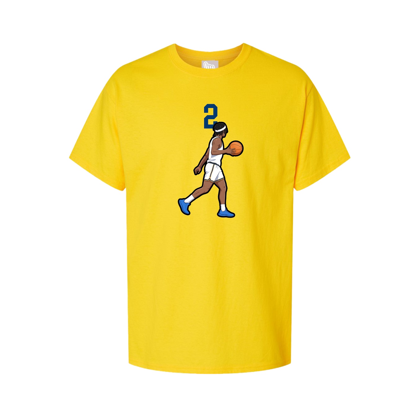 Youth Tee — Number Top in Gold