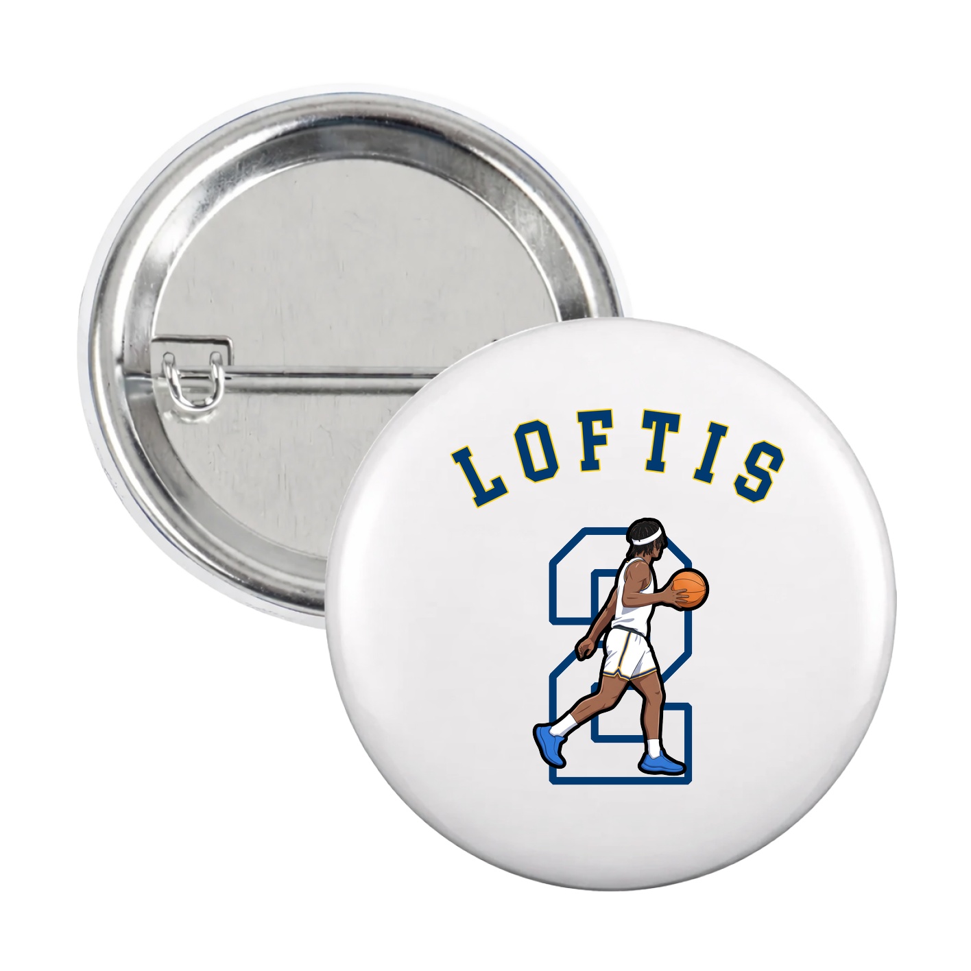 Game Day Button — Shirsey Arch in White