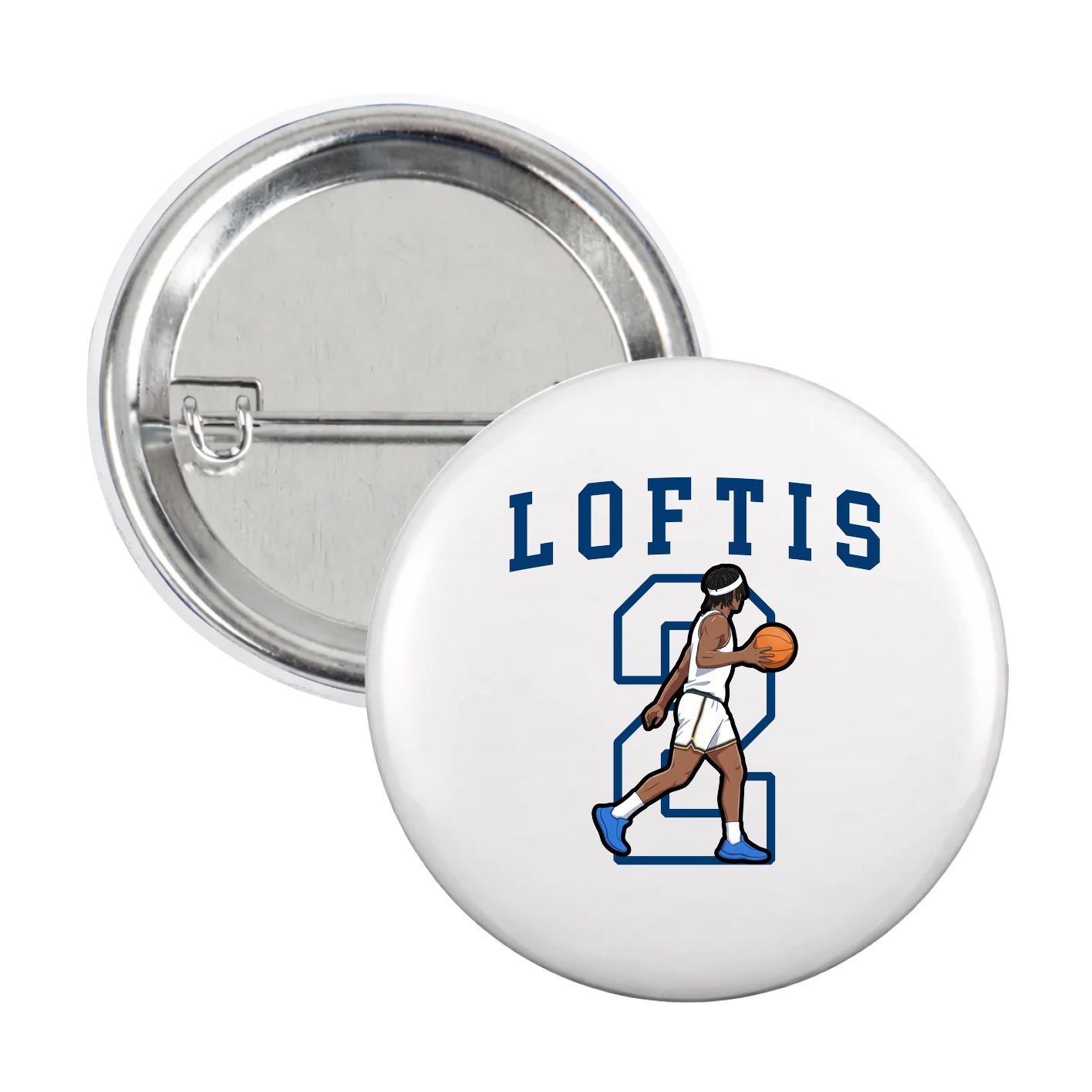 Game Day Button — Shirsey in White