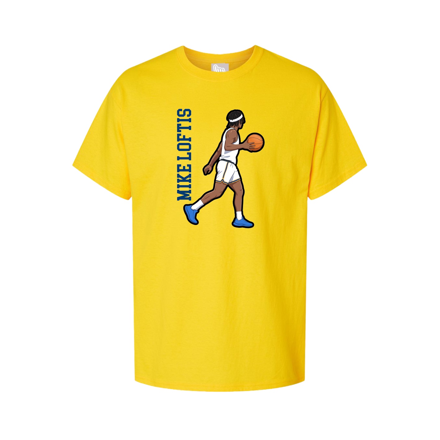 Tee — Name Vertical in Gold