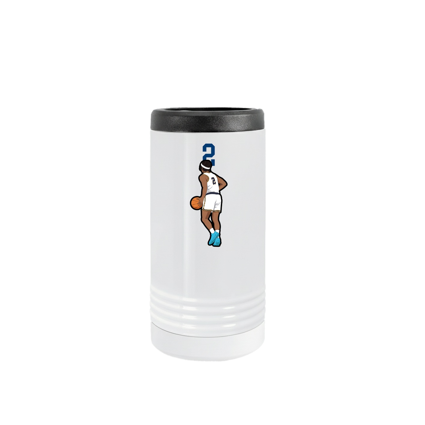 Slim Beverage Holder — Number Top in White