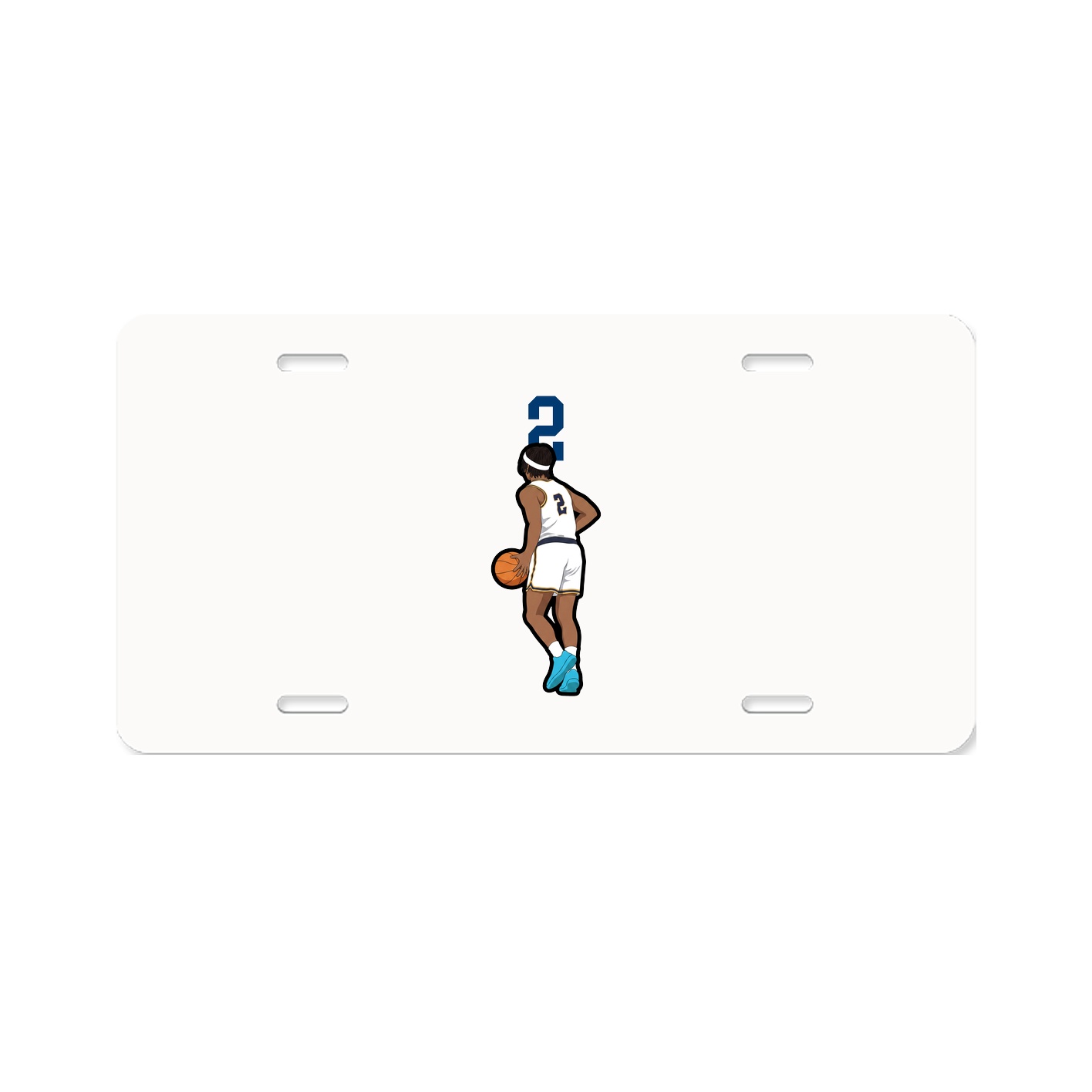 License Plate — Number Top in Classic