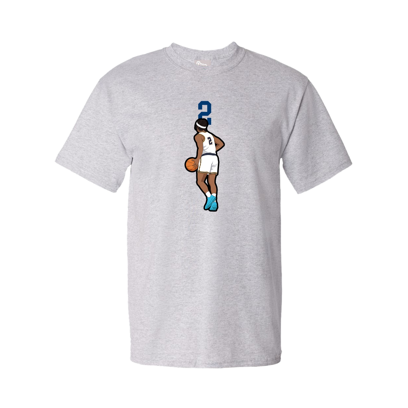 Youth Tee — Number Top in Grey