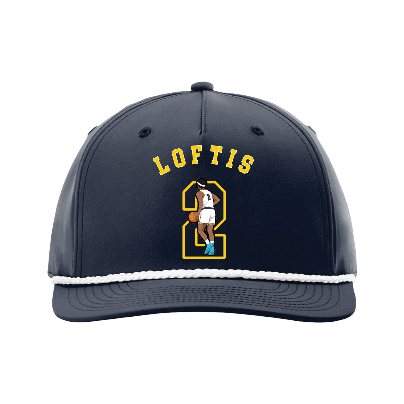 Five-Panel Classic Rope Cap — Shirsey Arch in Navy