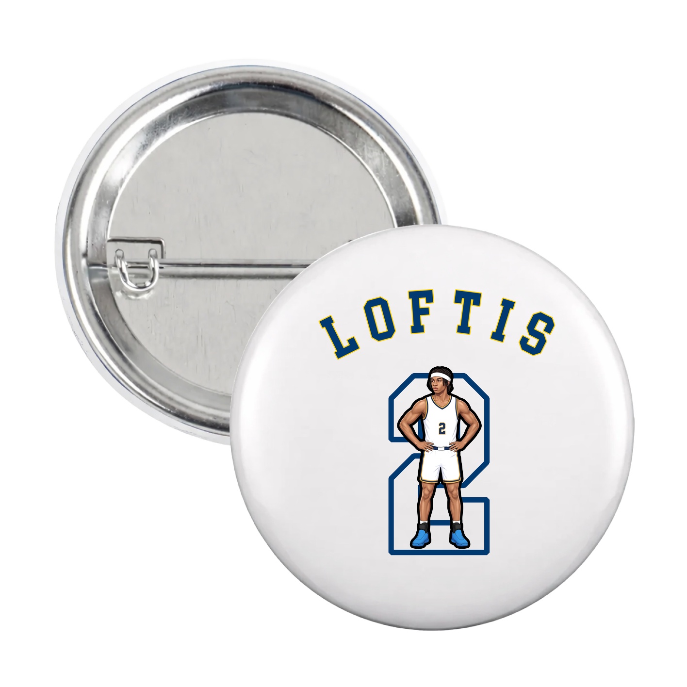 Game Day Button — Shirsey Arch in White