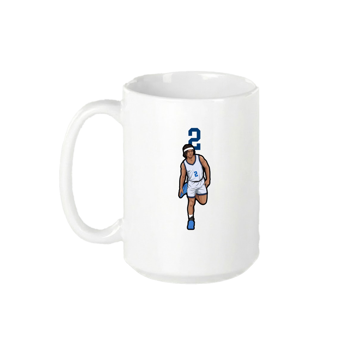 15oz Coffee Mug — Number Top in White
