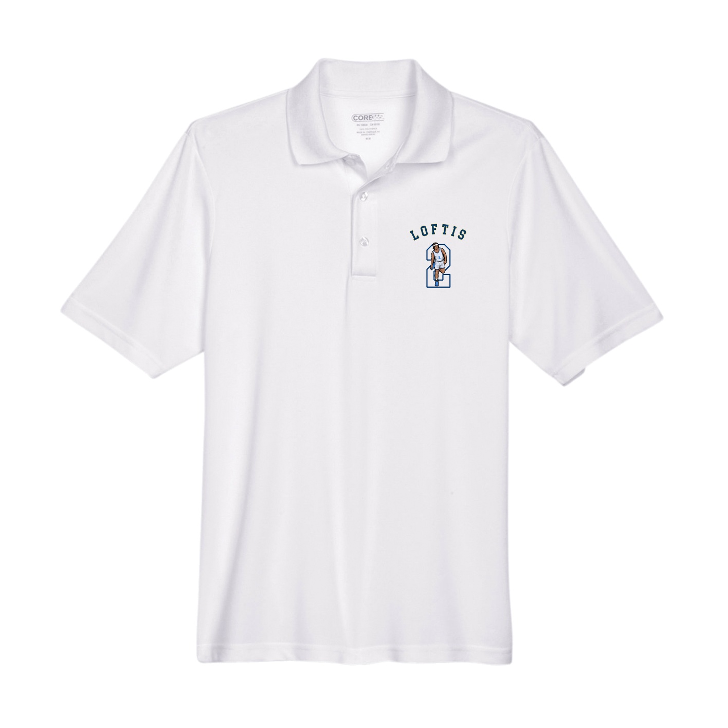 Performance Polo — Shirsey Arch in White