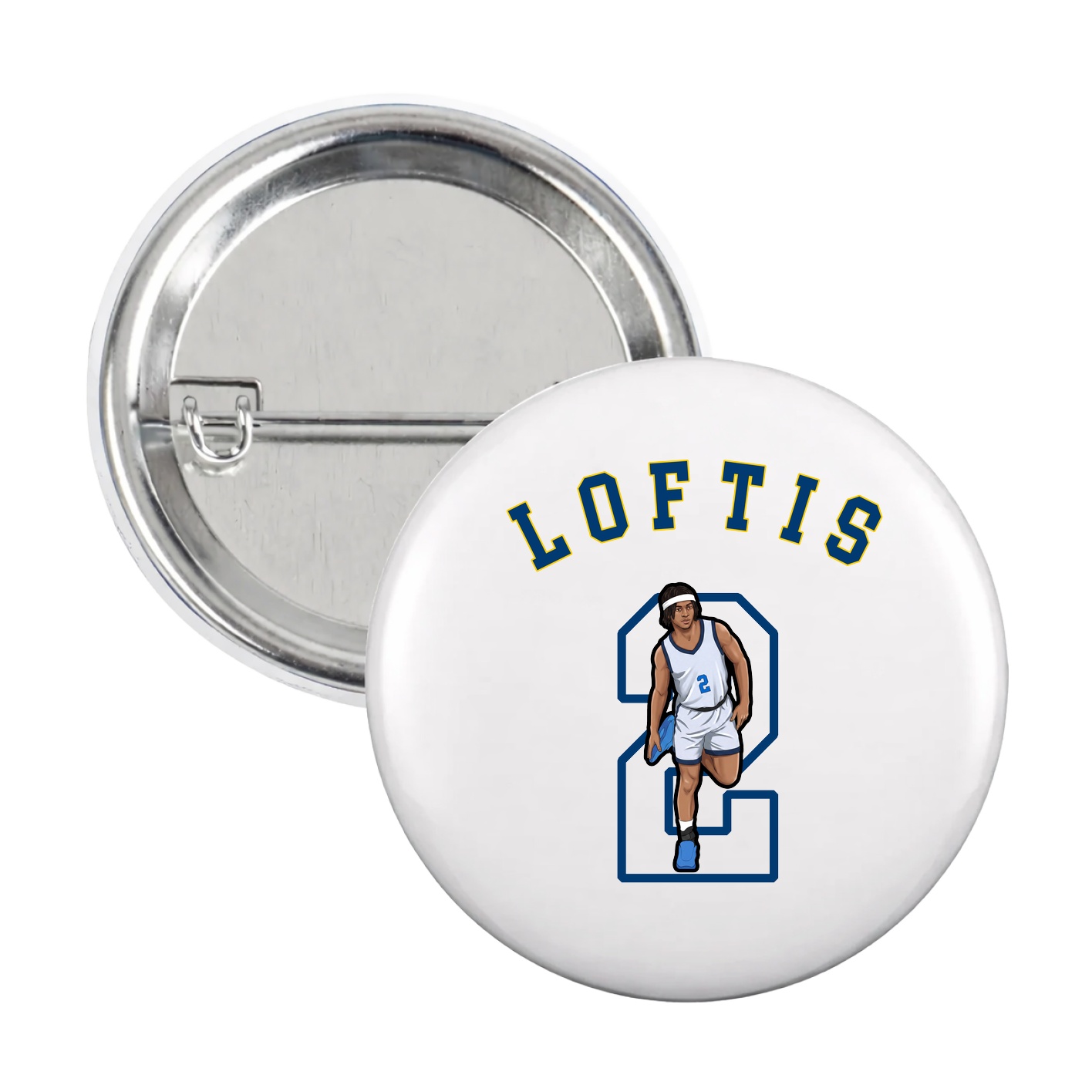 Game Day Button — Shirsey Arch in White