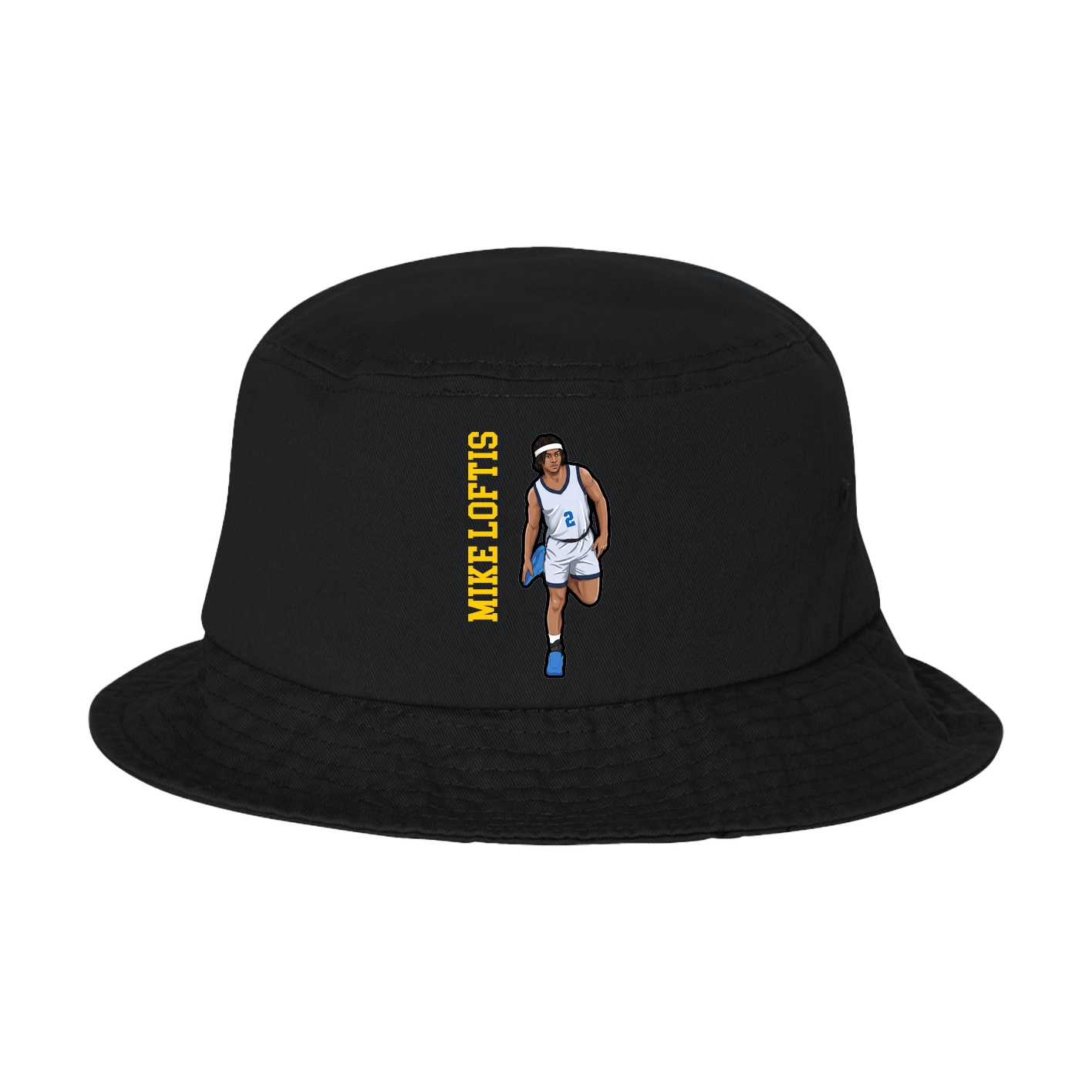 Bucket Cap — Name Vertical in Black