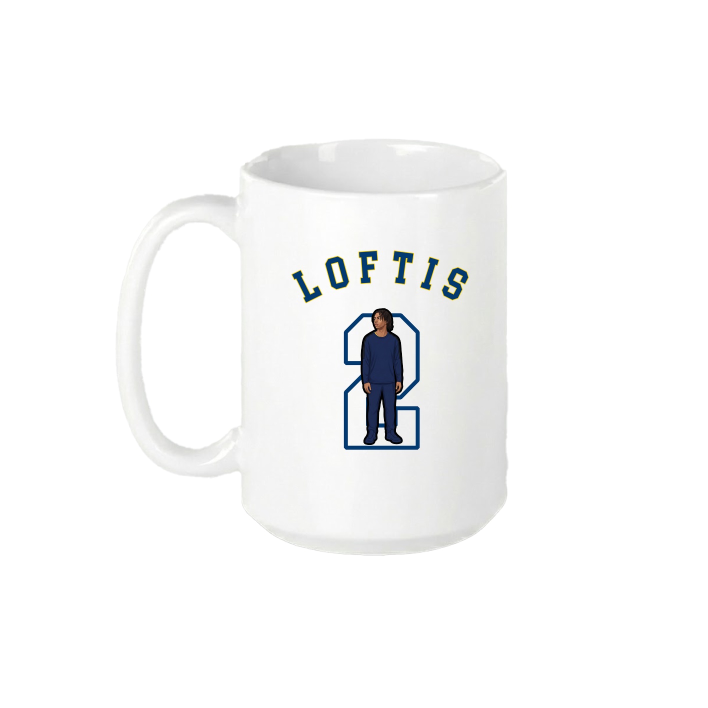 15oz Coffee Mug — Shirsey Arch in White