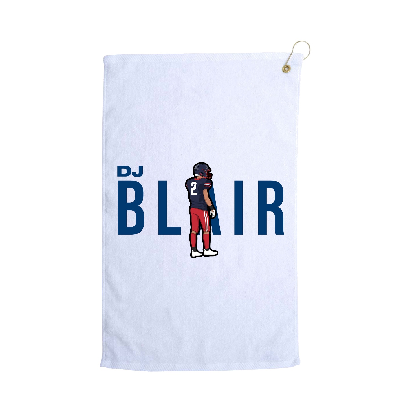 Golf Towel — Player Name in White
