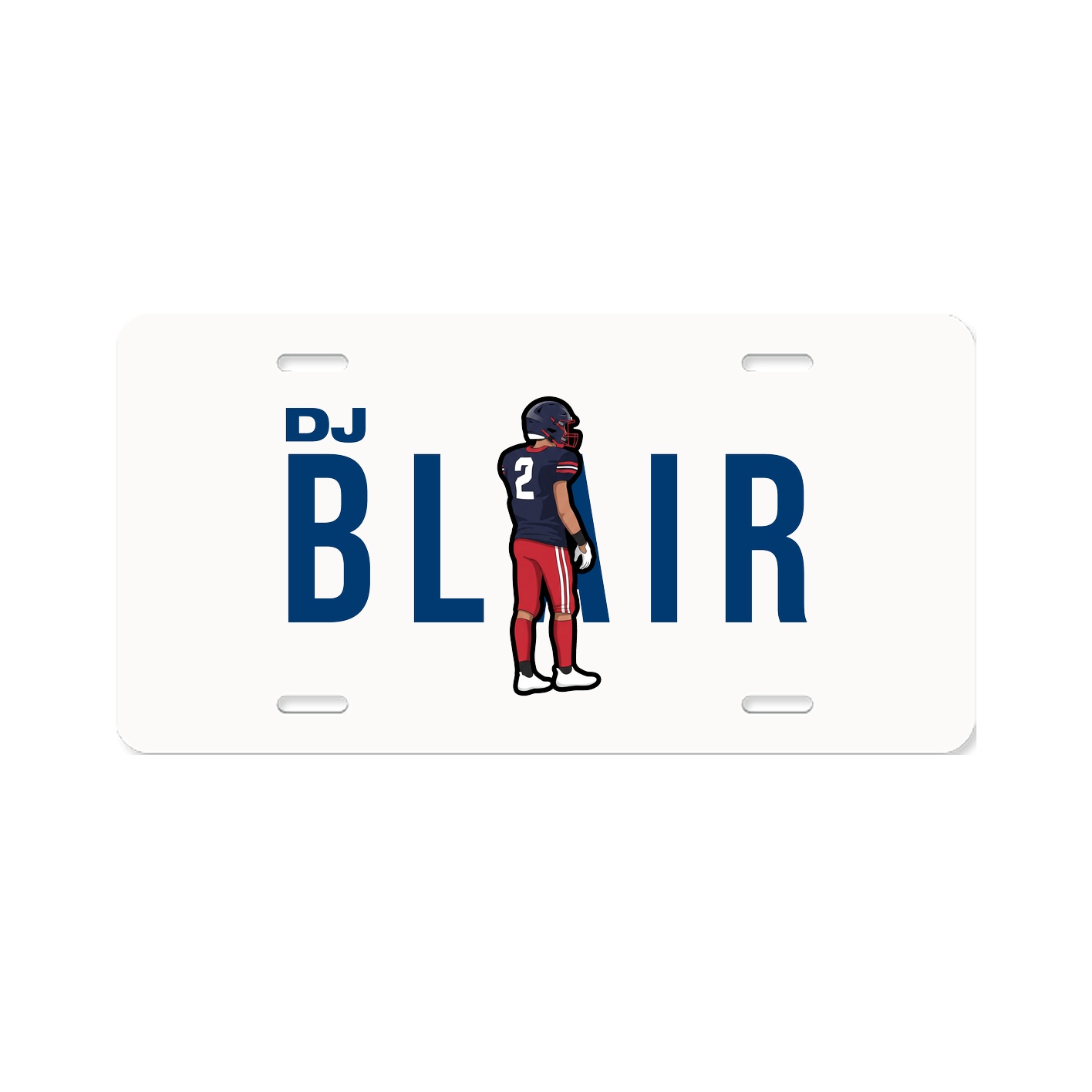 License Plate — Player Name in Classic