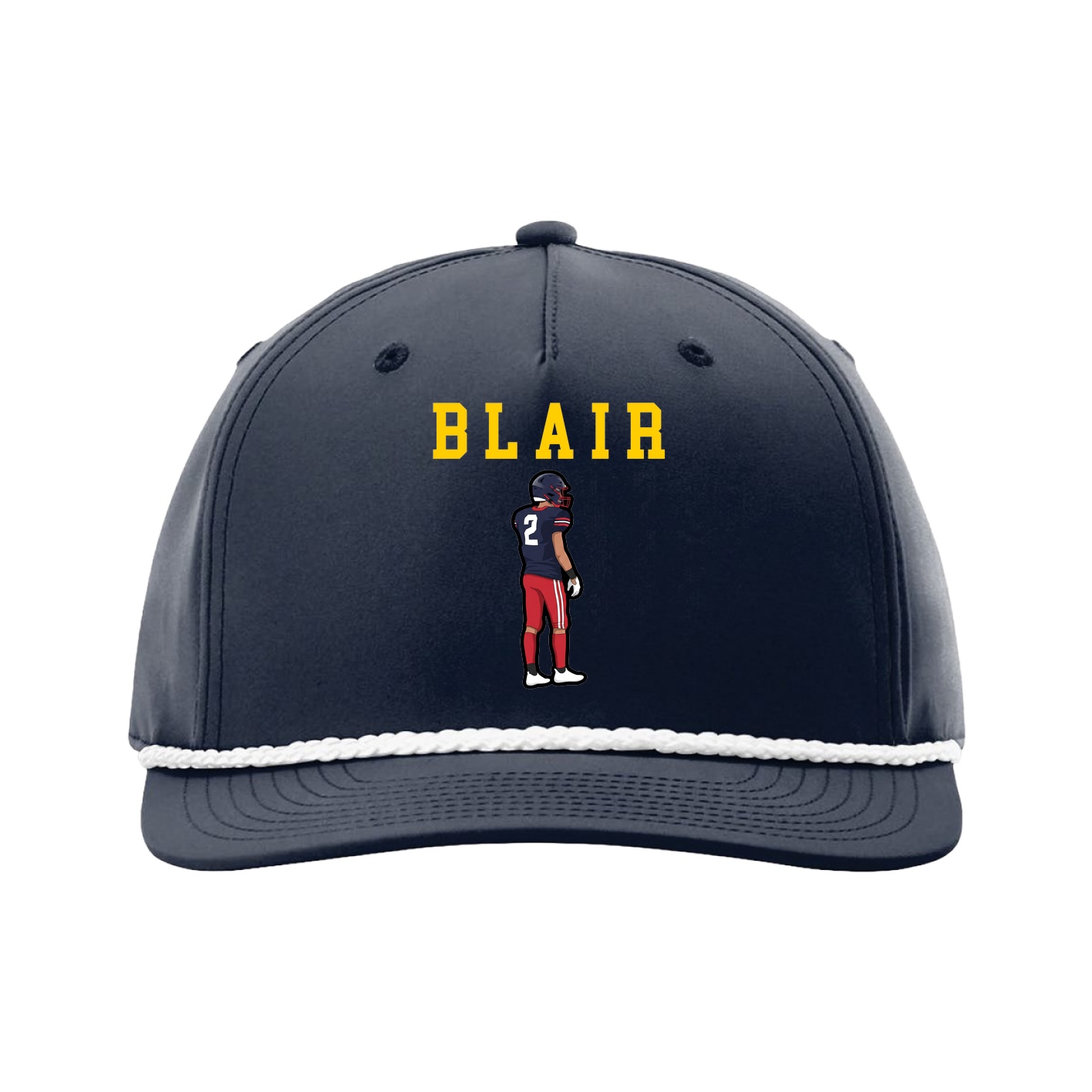 Five-Panel Classic Rope Cap — Shirsey in Navy