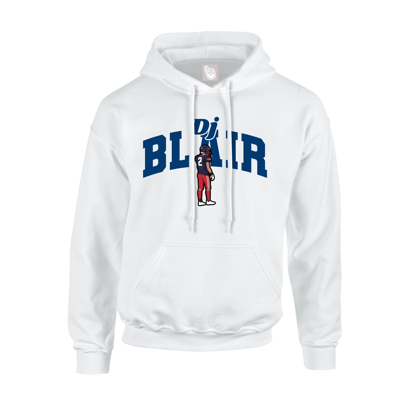 Hoodie — Signature Arch in White