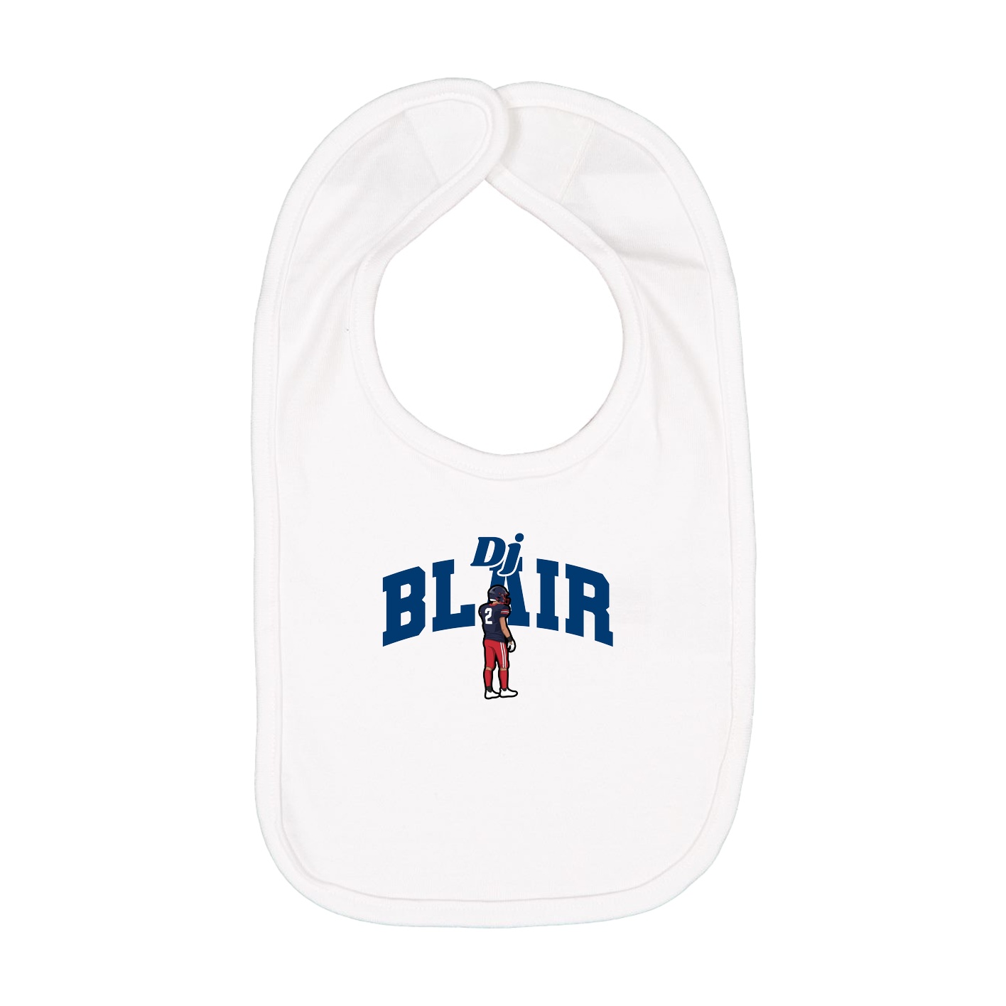 Infant Bib — Signature Arch in White