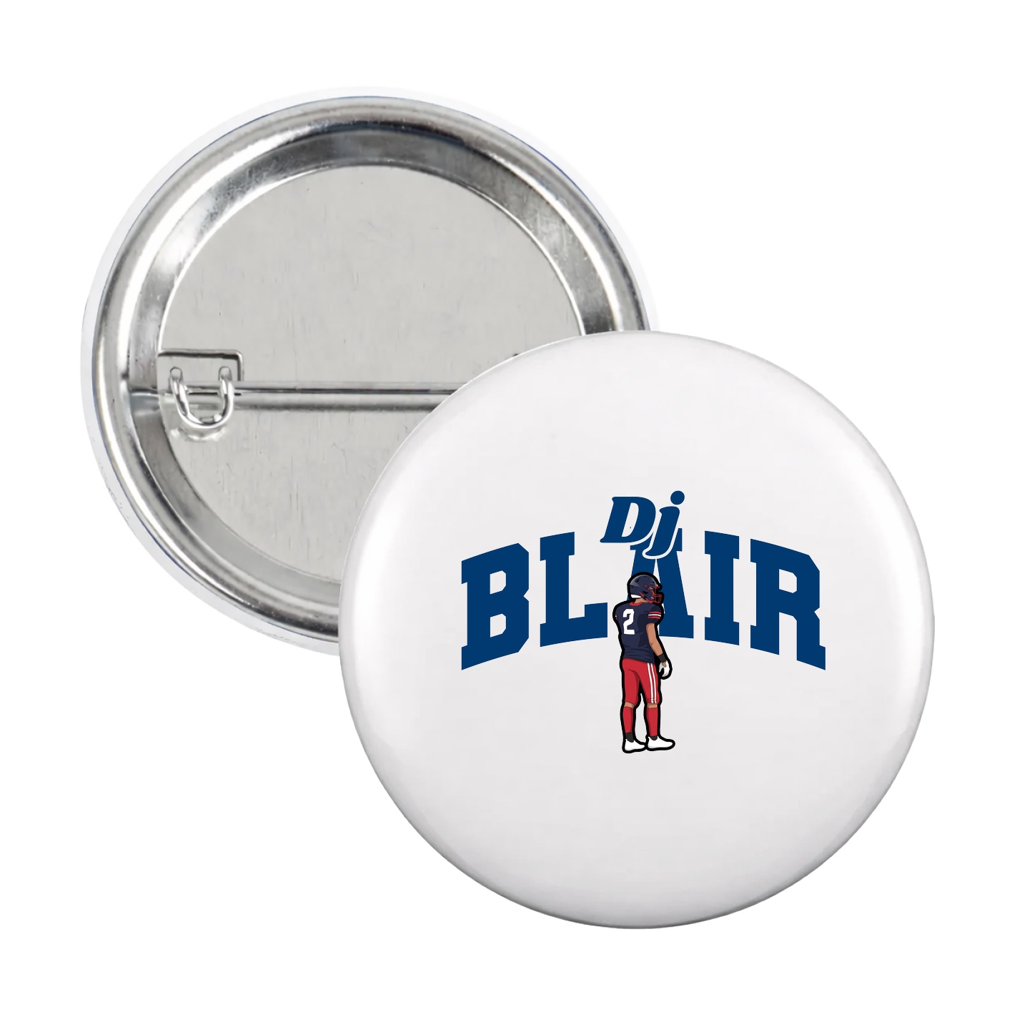 Game Day Button — Signature Arch in White