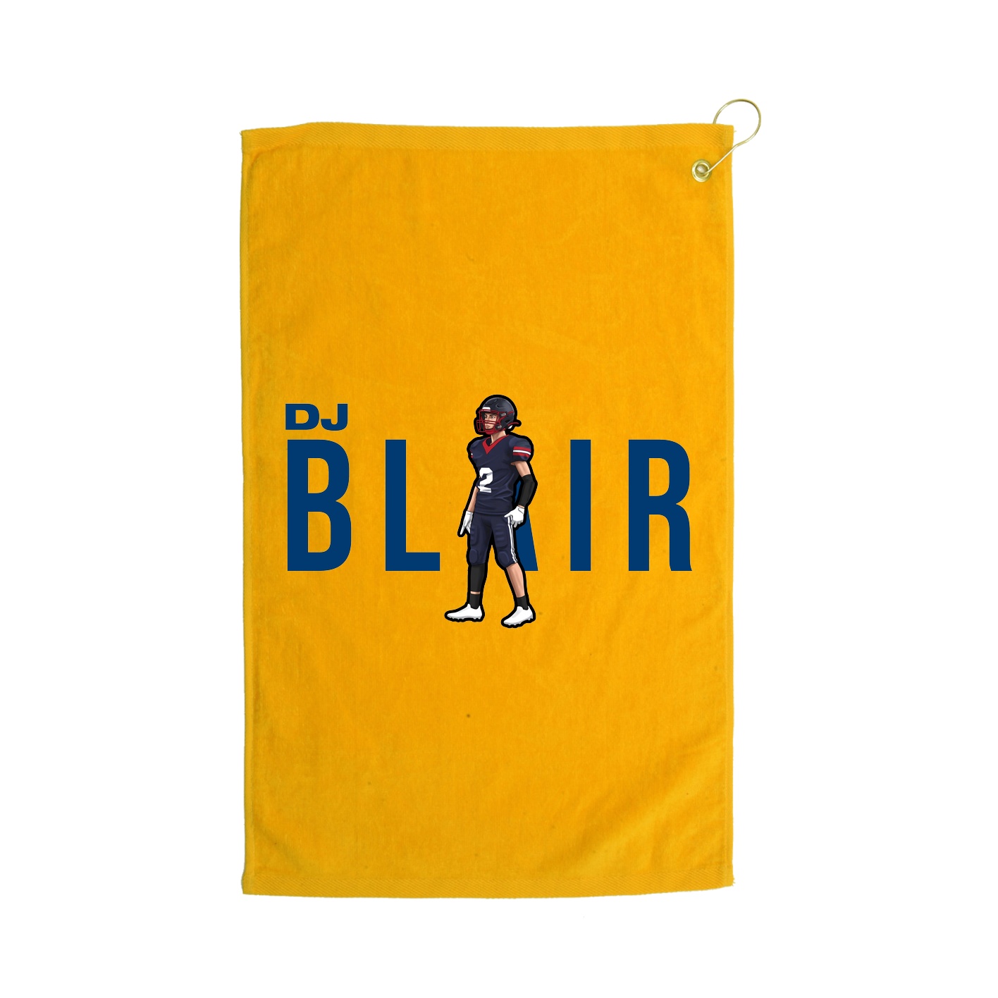 Golf Towel — Player Name in Gold