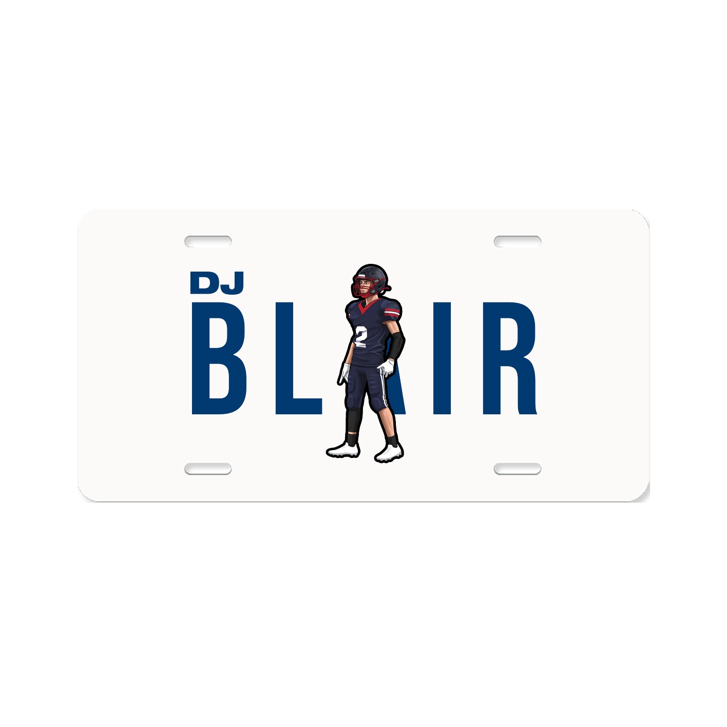 License Plate — Player Name in Classic