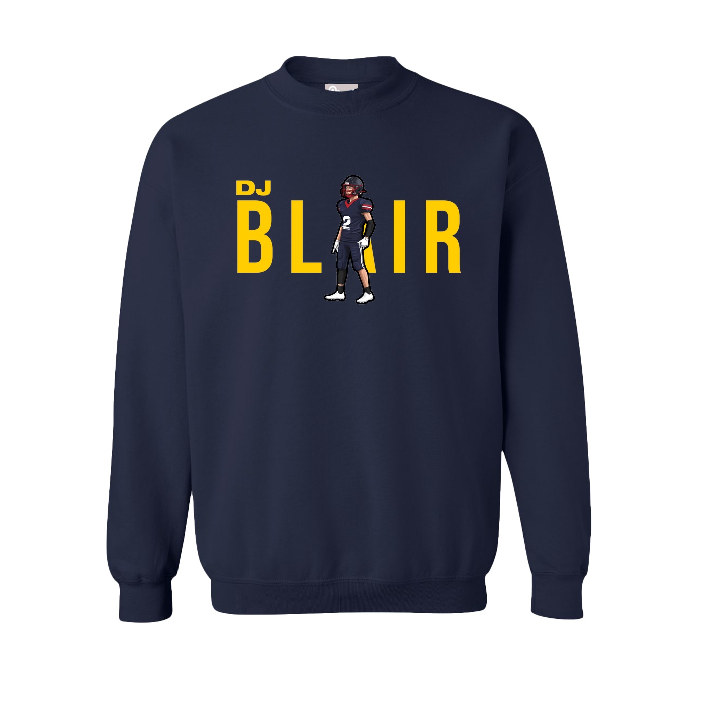 Fleece Crew — Player Name in Navy