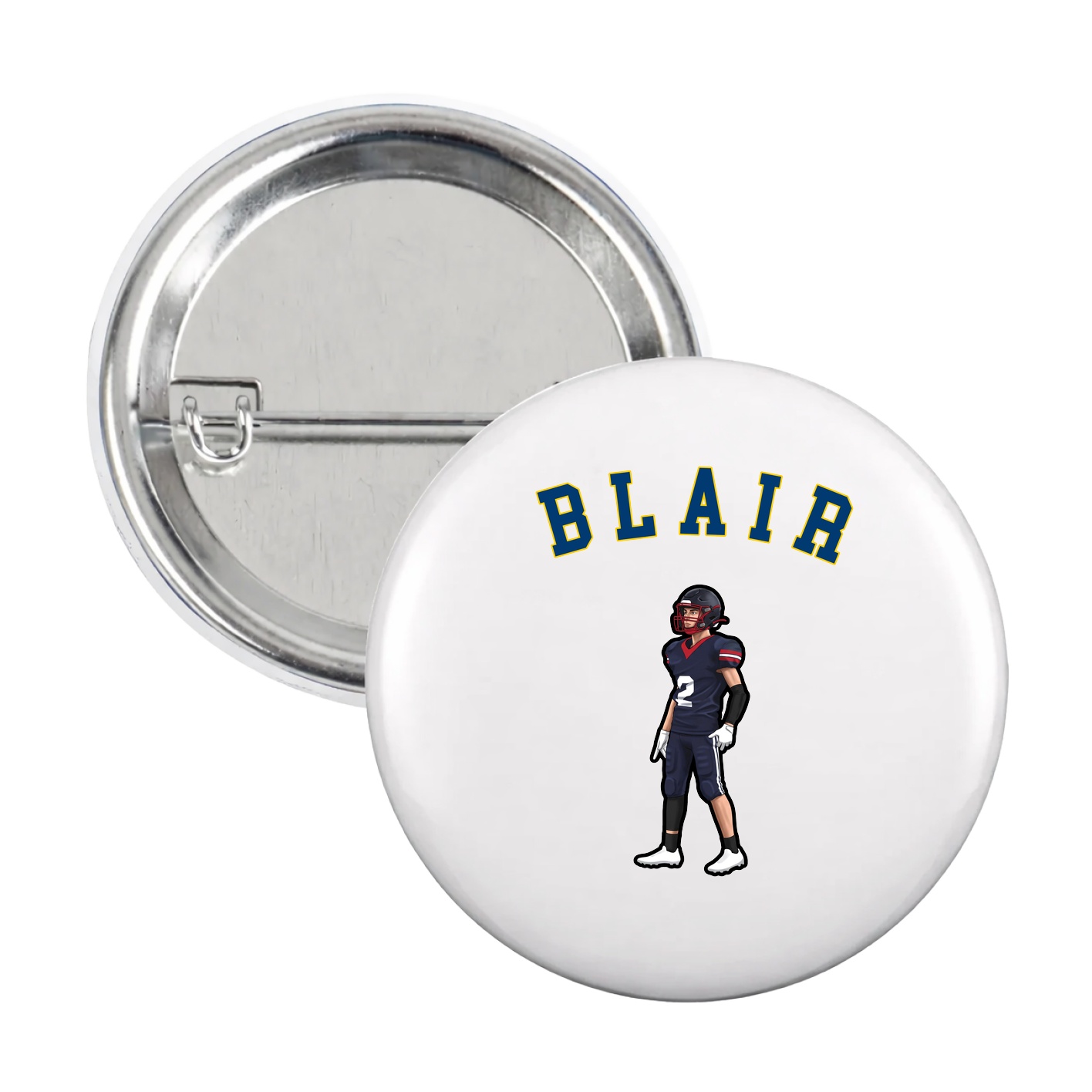 Game Day Button — Shirsey Arch in White