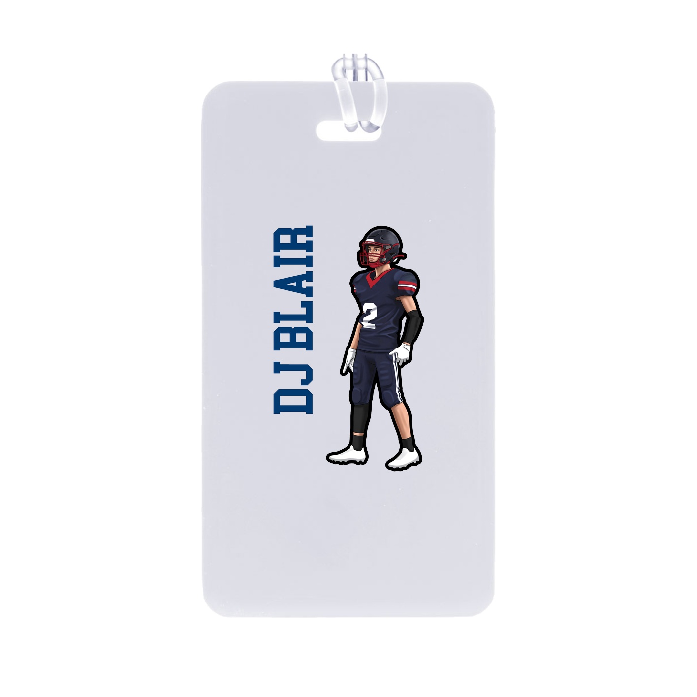 Bag Tag — Name Vertical in Classic