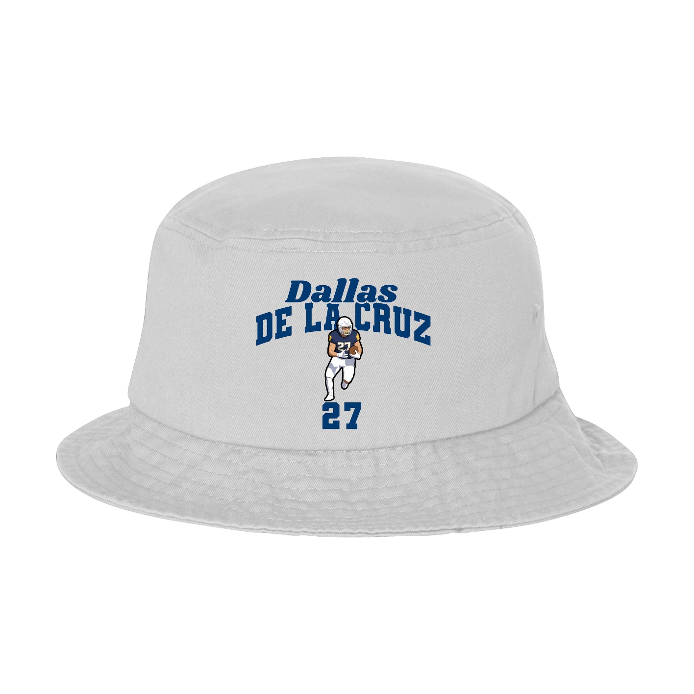 Bucket Cap — Signature Arch in White
