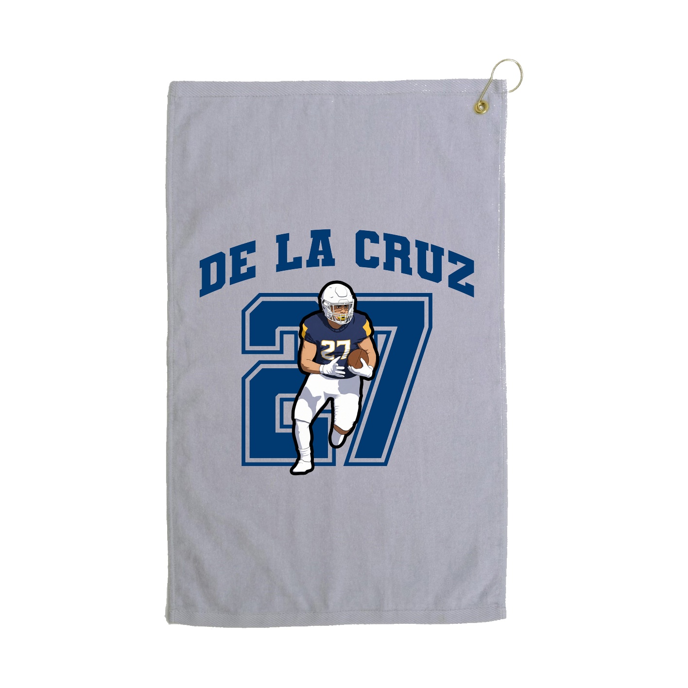 Golf Towel — Number in Grey