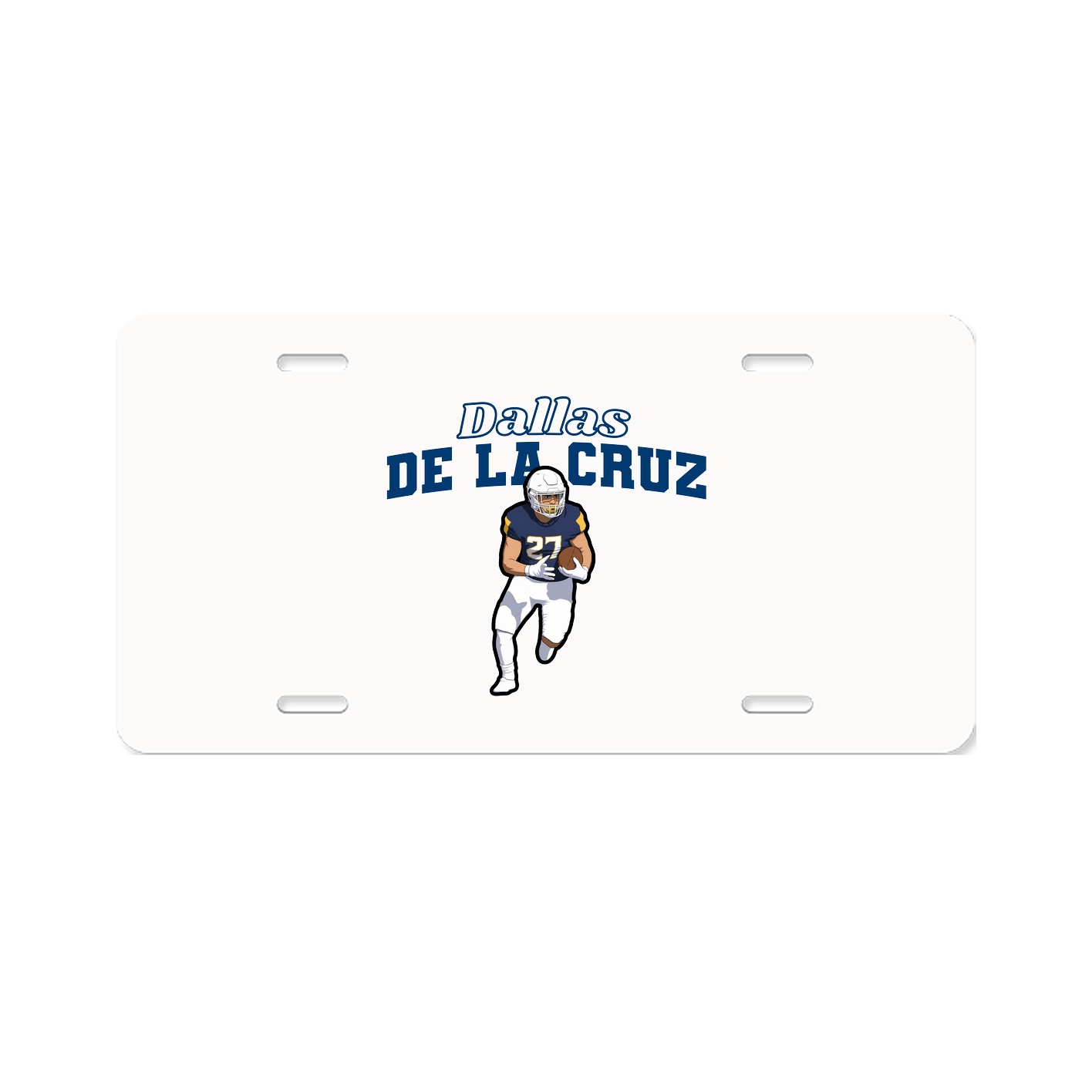 License Plate — Name Arch in Classic