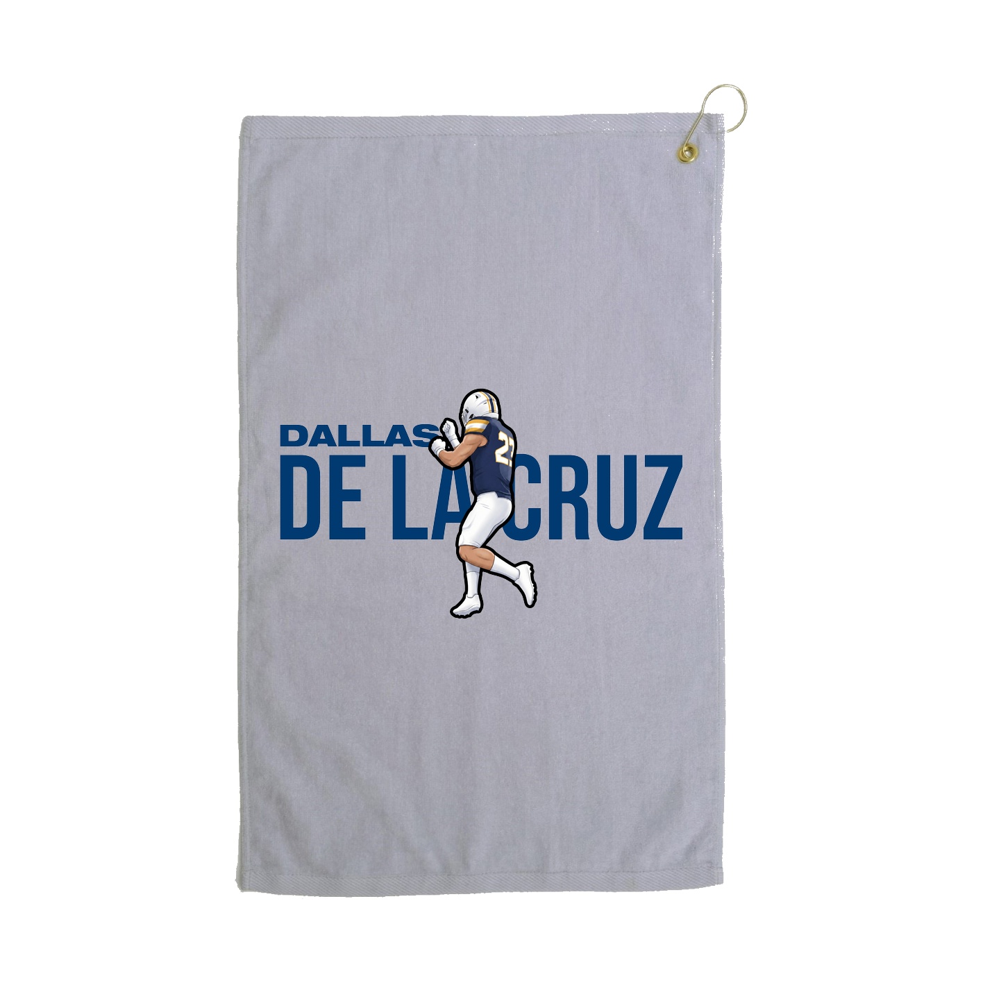 Golf Towel — Player Name in Grey
