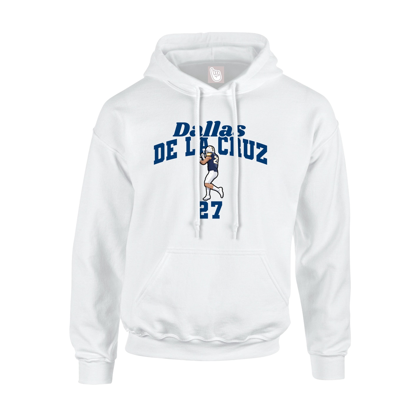 Hoodie — Signature Arch in White