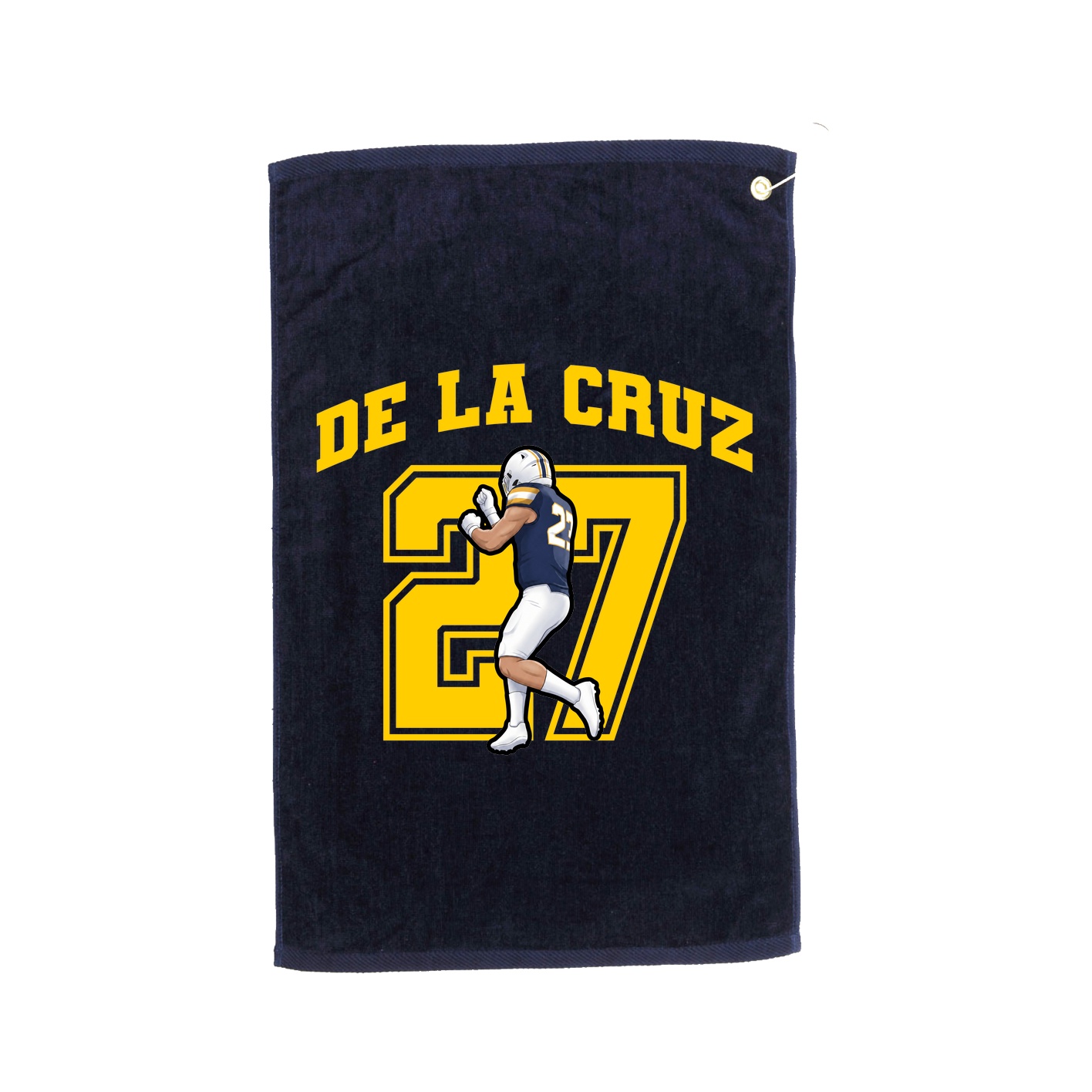 Golf Towel — Number in Navy