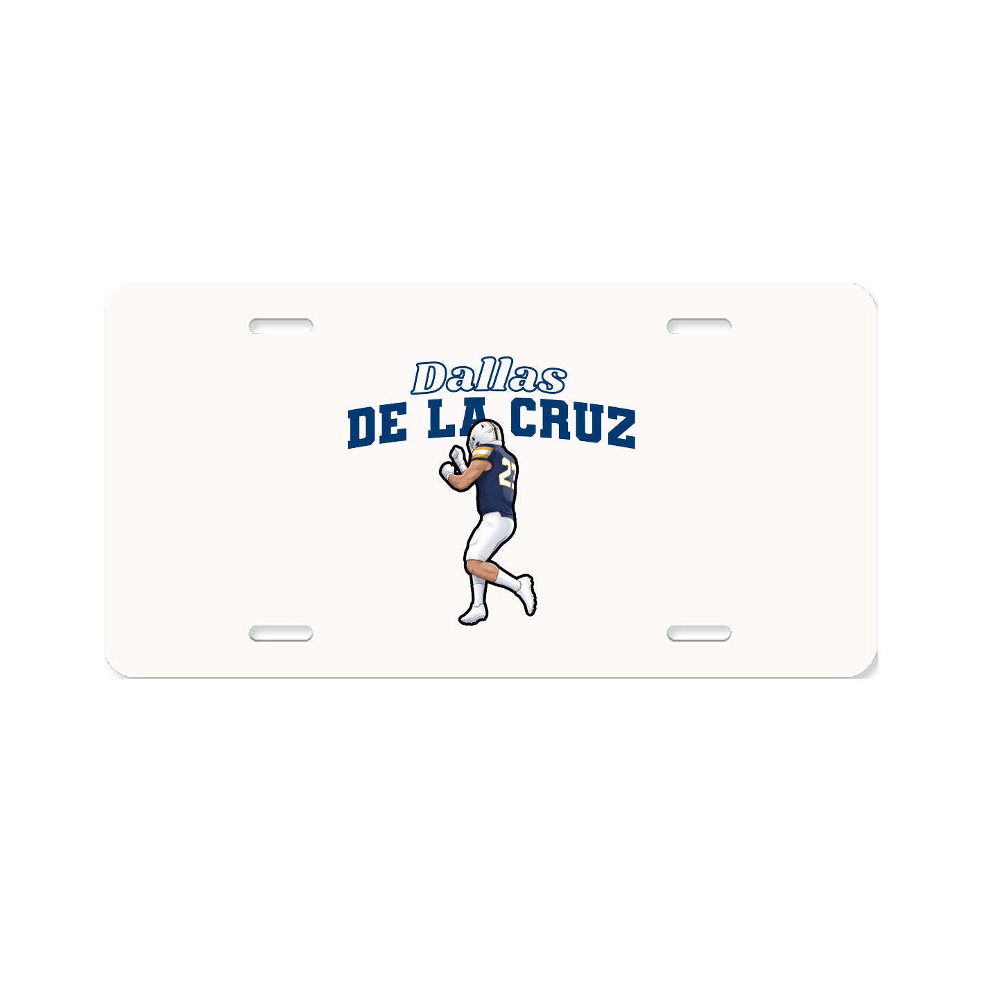 License Plate — Name Arch in Classic