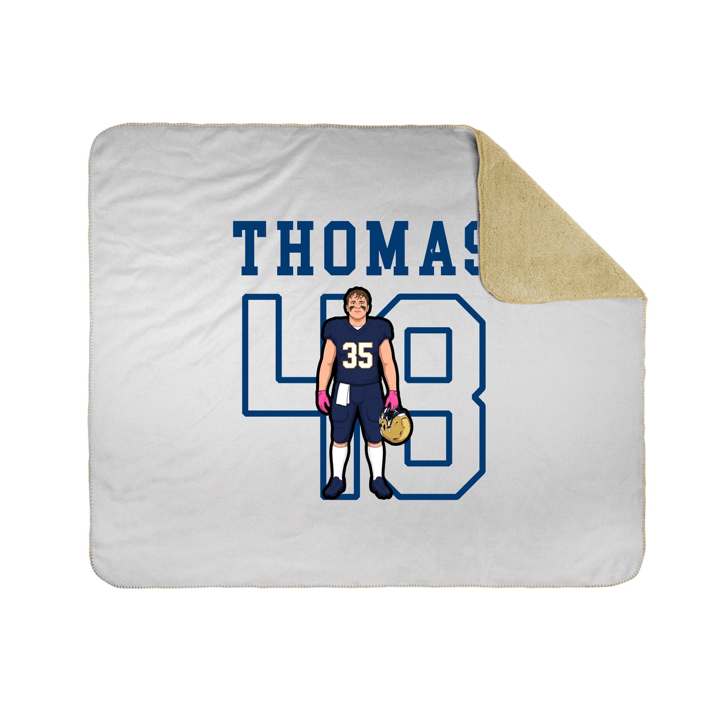 Throw Blanket — Shirsey in White