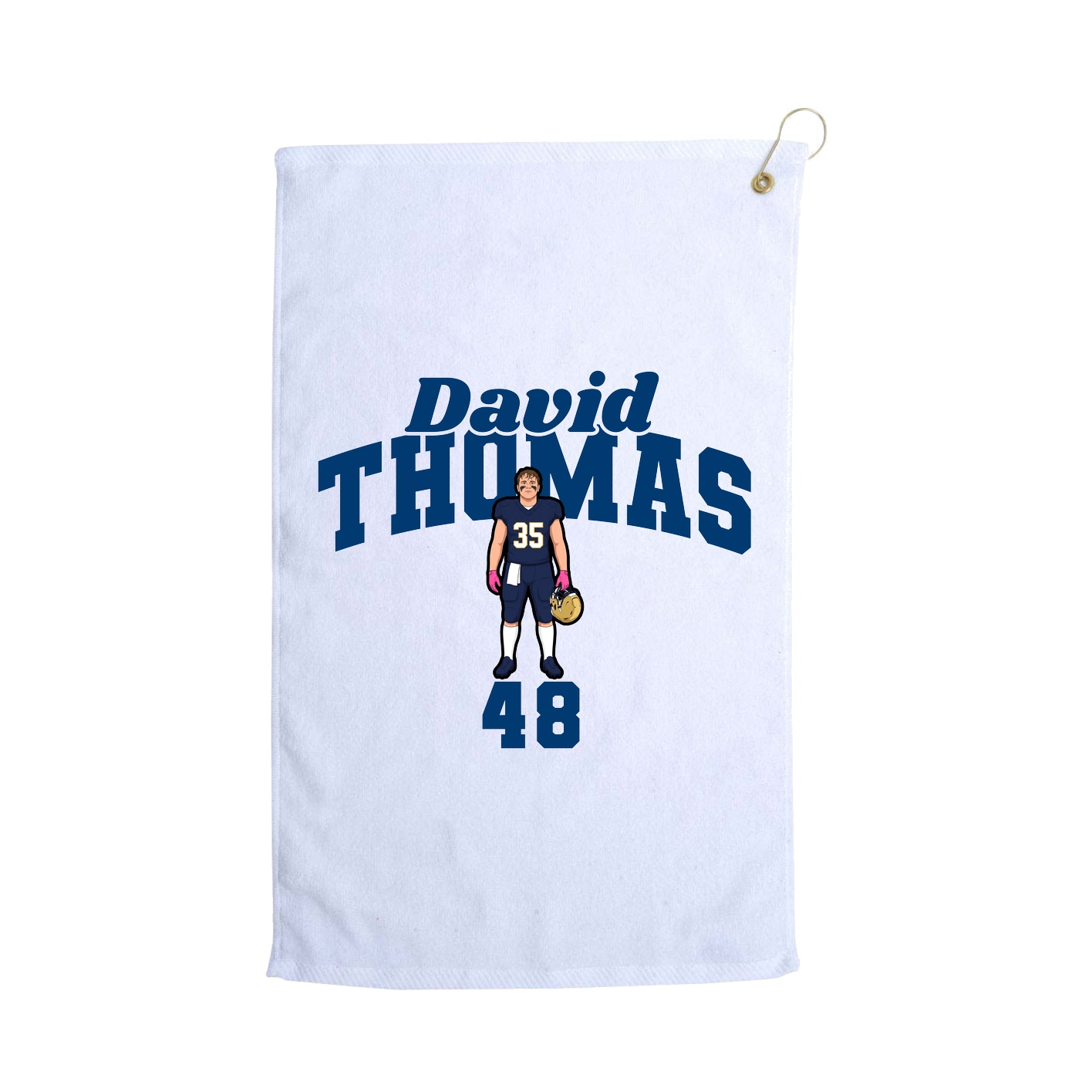 Golf Towel — Signature Arch in White