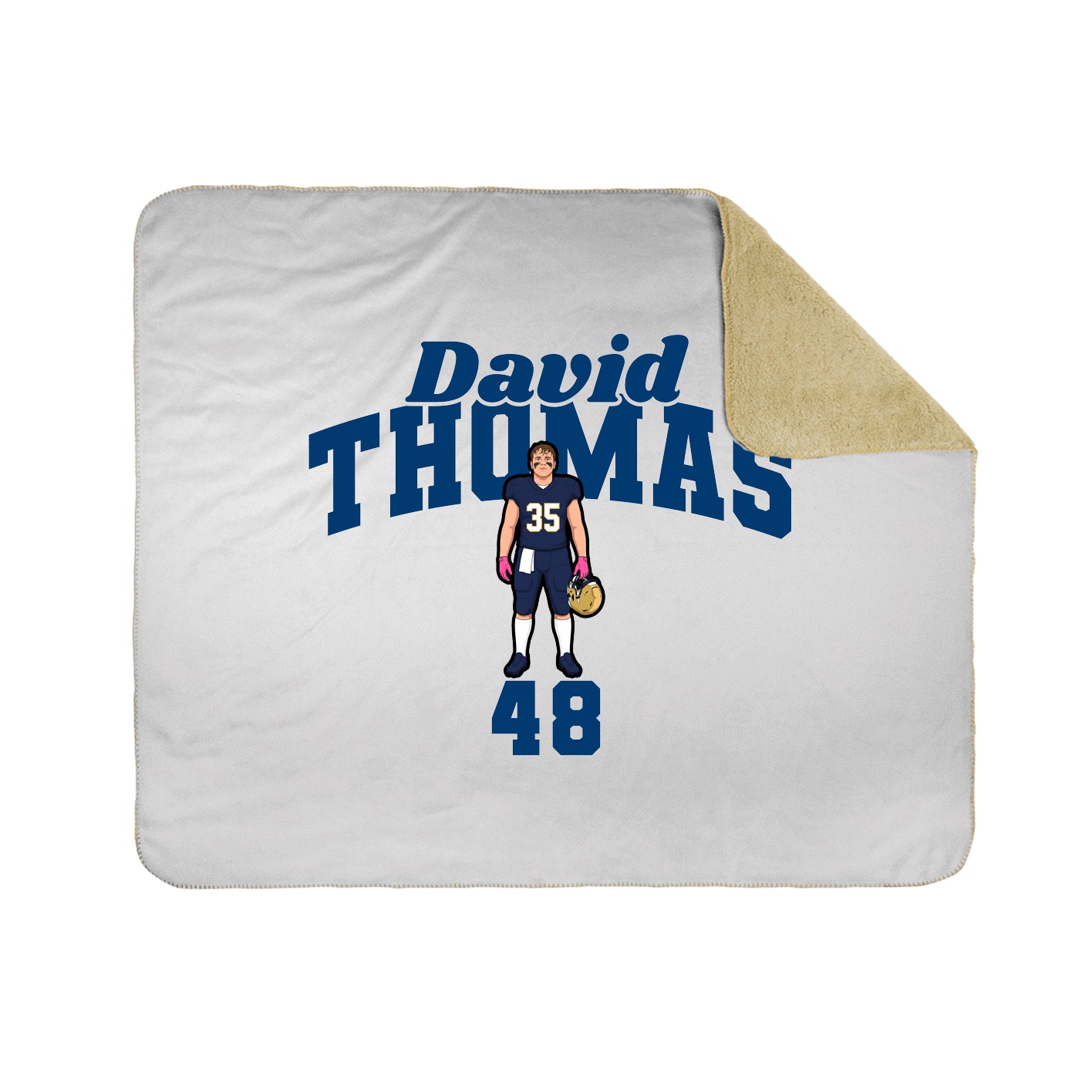 Throw Blanket — Signature Arch in White
