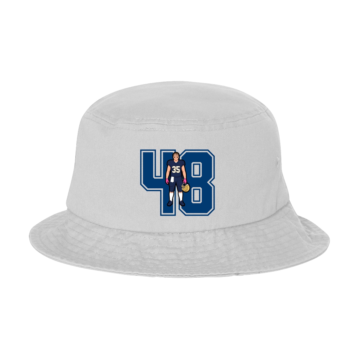 Bucket Cap — Number in White