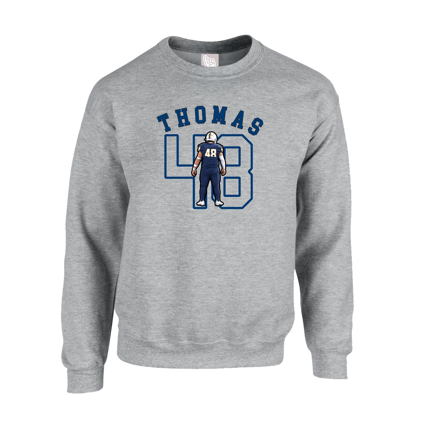Fleece Crew — Shirsey Arch in Grey