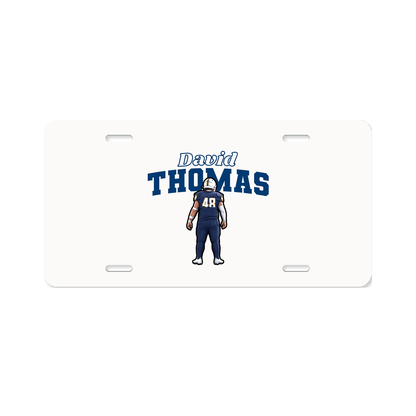 License Plate — Name Arch in Classic