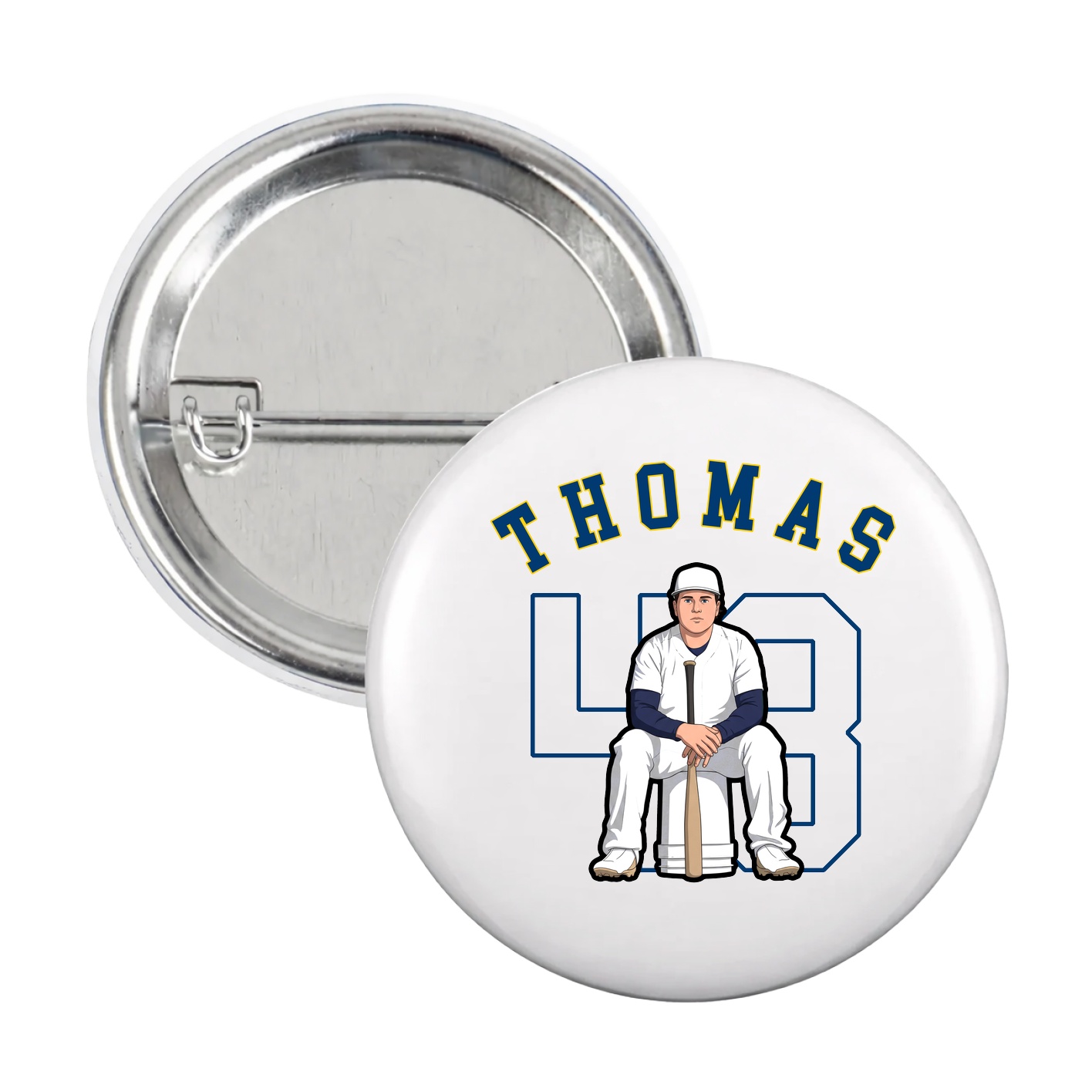 Game Day Button — Shirsey Arch in White