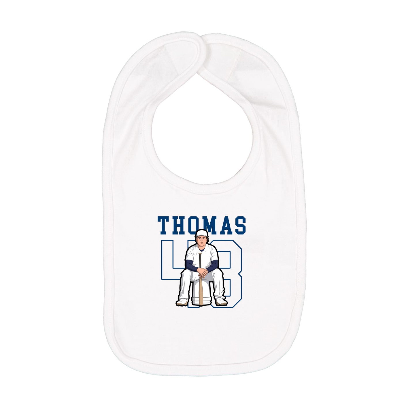 Infant Bib — Shirsey in White