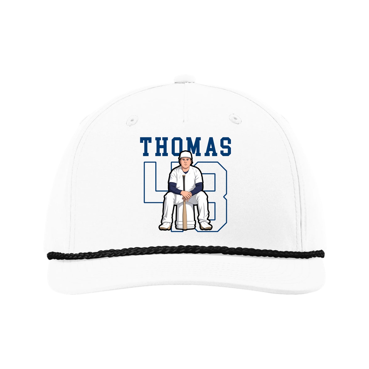 Five-Panel Classic Rope Cap — Shirsey in White