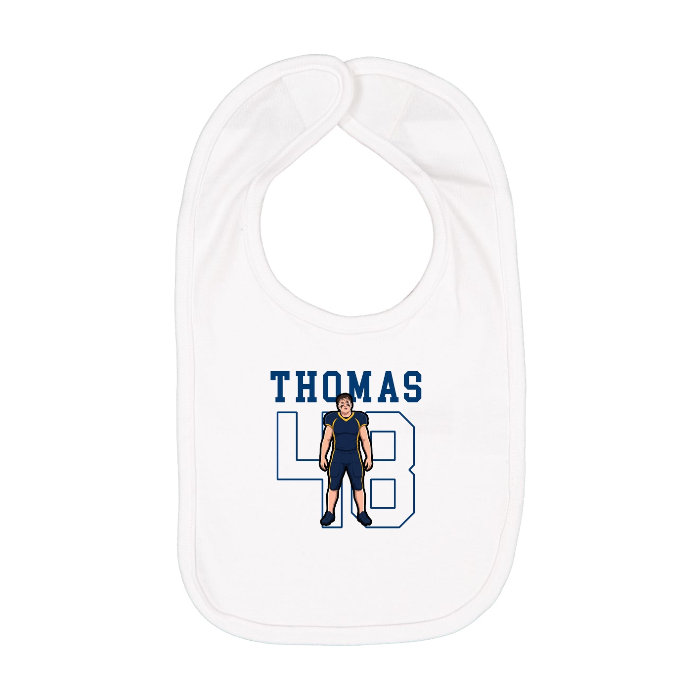 Infant Bib — Shirsey in White
