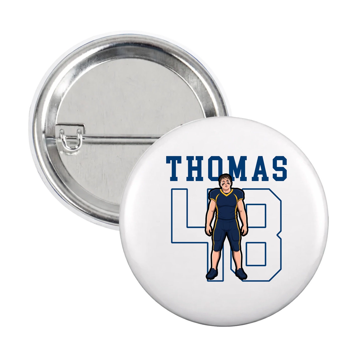 Game Day Button — Shirsey in White