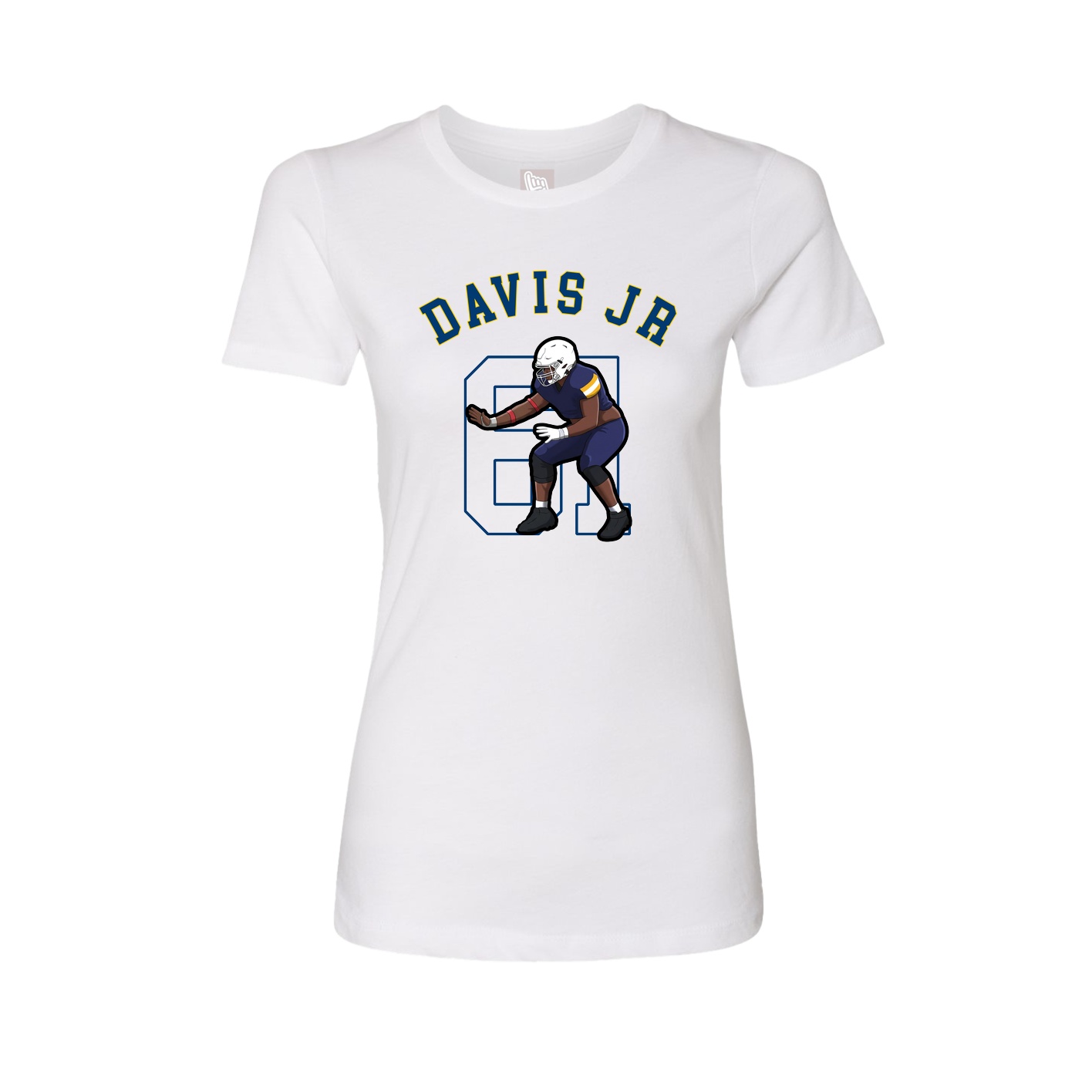 Fitted Women's Tee — Shirsey Arch in White