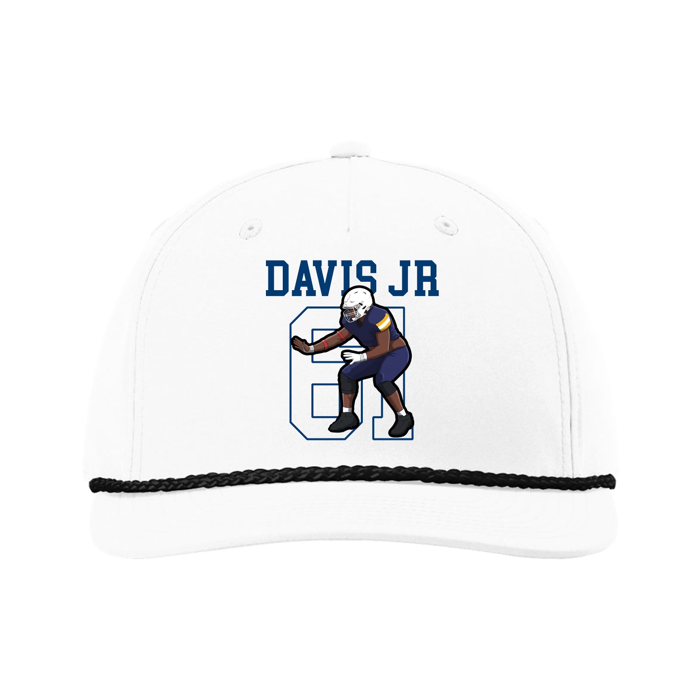 Five-Panel Classic Rope Cap — Shirsey in White