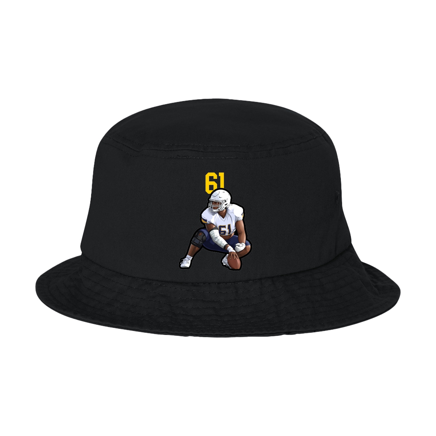 Bucket Cap — Number Top in Black