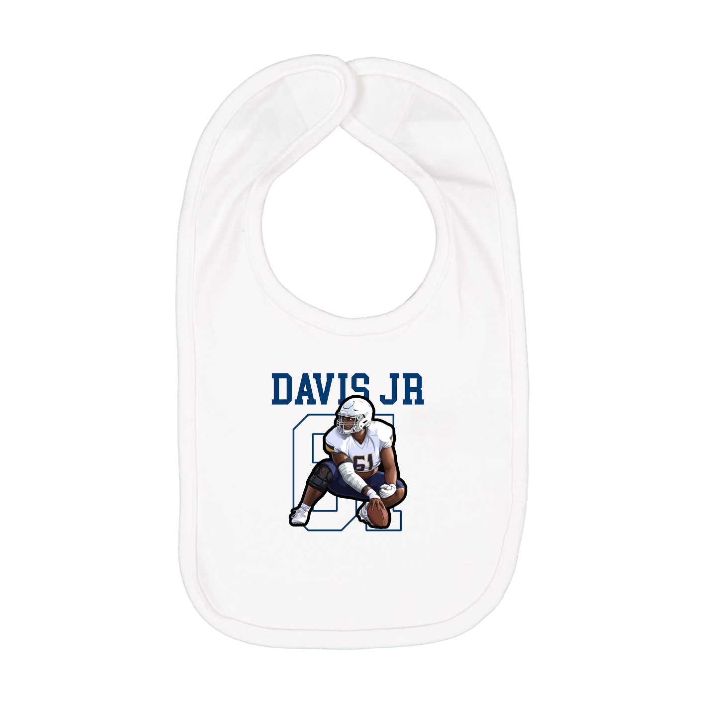 Infant Bib — Shirsey in White