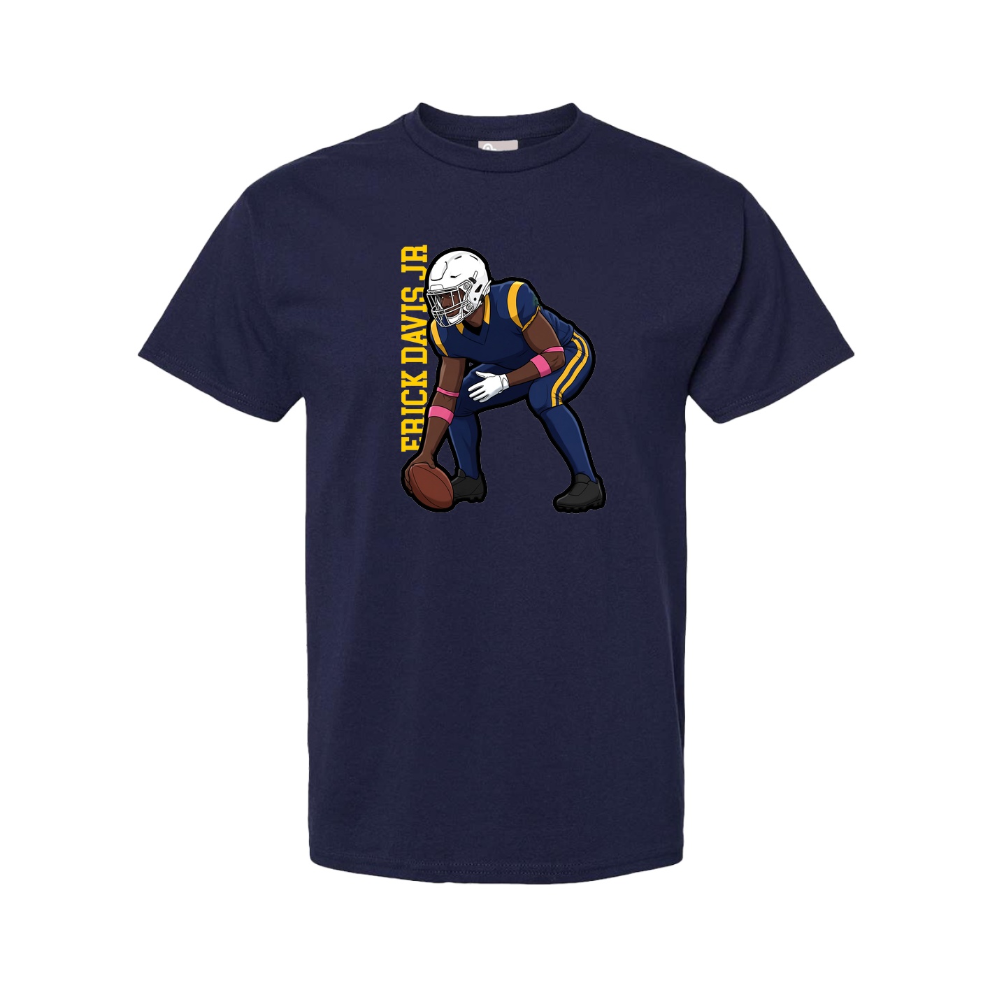 Tee — Name Vertical in Navy