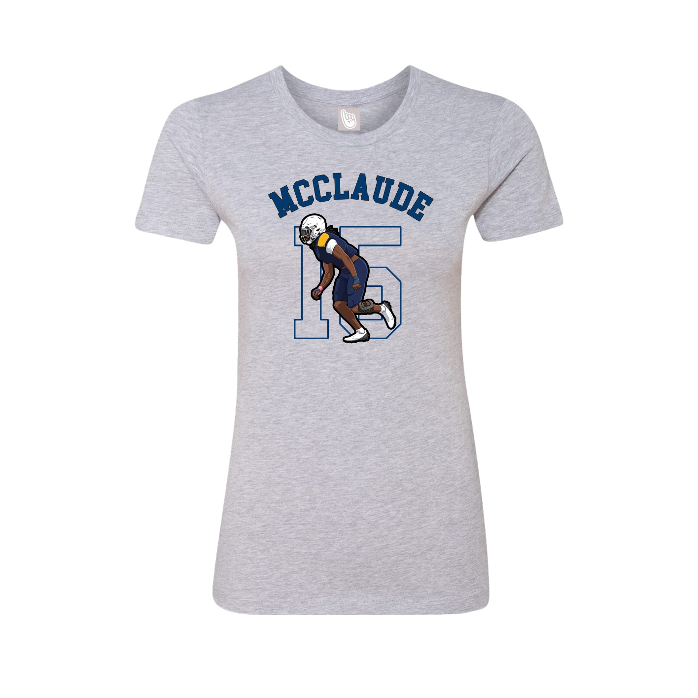 Fitted Women's Tee — Shirsey Arch in Grey
