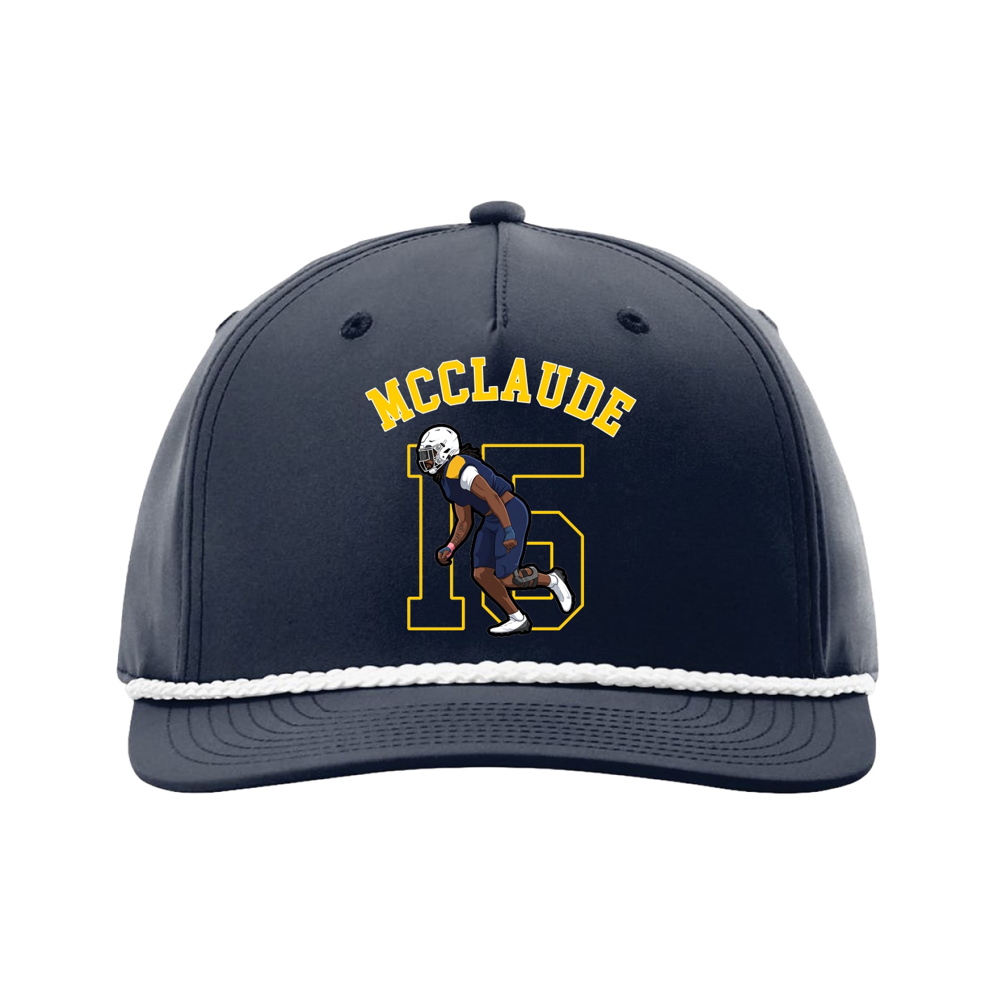 Five-Panel Classic Rope Cap — Shirsey Arch in Navy
